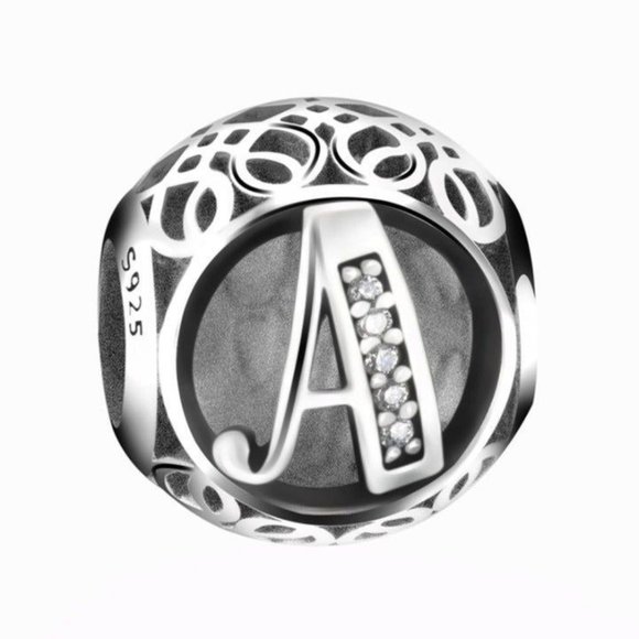Pandora Initial Alphabet Character Letter A Charm Bead - Picture 1 of 2